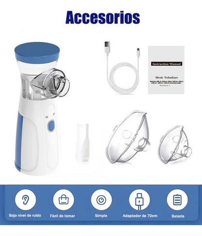 Nebulizador Mesh Portátil  Inalámbrico Silencioso